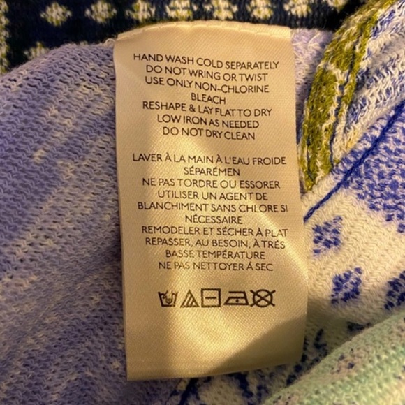 Free People Laila Top - Lilac/Purple/Blue Combo Bandana Boho Tank - Size L - NEW - Picture 8 of 9